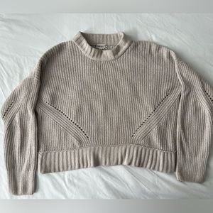 PinkRose, cream/ beige oversized sweater. Womens/juniors size large.